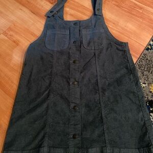 Navy blue, corduroy overall dress #AE #dress #dress